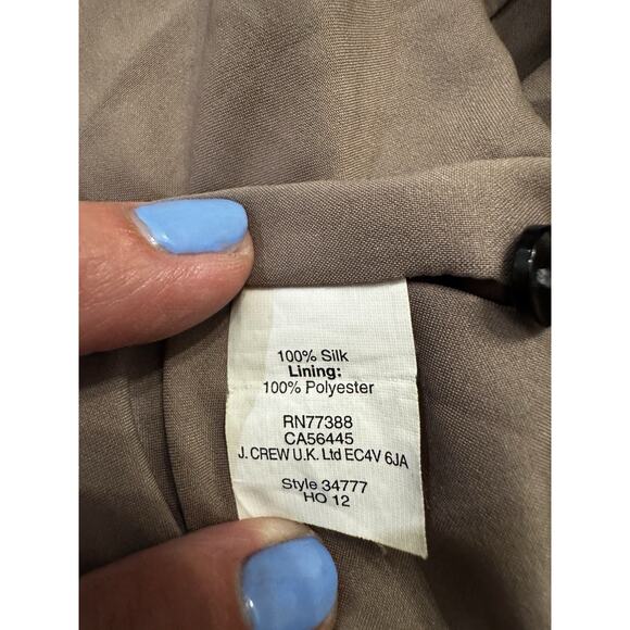 Broadway and Broome 100% Silk Swirl Dress Sz 2 Preppy Dark Academia Office - Picture 12 of 12